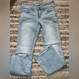Women's Light Blue Flared AE Jeans